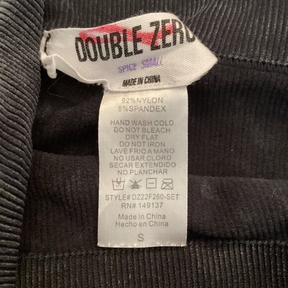 Double Zero Womens High-Waisted Ribbed Biker Shorts Size Small Gray‎ - Picture 7 of 7